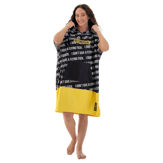 Bee Unusual IDG a Flying F*ck Hooded Poncho Towel